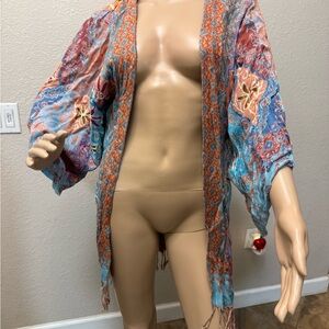 Bohemian Multicolor Swim Coverup
